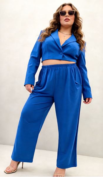 Immagine di CURVY GIRL FLOWY STRETCH TROUSERS FOR ALL SEASONS